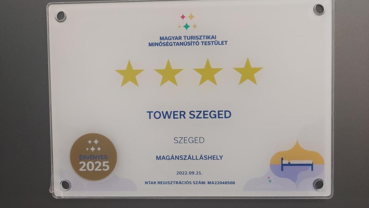 Tower Szeged Belvarosi Exkluziv Panoramas Apartman - Free Parking Zewnętrze zdjęcie